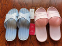 惠夫人拖鞋女夏室内居家防滑无声情侣韩版家用软底浴室洗澡旅行凉拖鞋夏 浪漫拖 浅蓝 37-38 实拍图