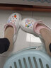梵科洞洞鞋女厚底甜美潮流外穿休闲增高洞洞凉鞋 白色 240mm 【37-38】 实拍图