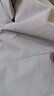 西域骆驼（VANCAMEL）单层冲锋衣男女短外套秋冬保暖防寒夹克户外登山服ins运动风衣 KY08S暖白/珊瑚粉-女 XL 实拍图