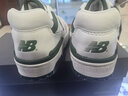NEW BALANCE  NB550 官方板鞋男鞋女鞋情侣复古低帮百搭潮鞋休闲运动鞋 白色/浅灰/墨绿 BB550WT1 37 (脚长22.5cm) 实拍图