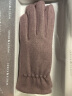 玛丽亚古琦(MARJA KURKI)羊毛手套女冬季保暖 纯色简约手套 柔软的触摸 紫色 晒单实拍图