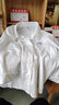 漫佩 纯棉舒适长袖衬衫女2022春秋新款韩版简约复古宽松休闲上衣女外套 奶白色 L 建议110-125斤 实拍图