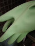 妙洁清洁家务天然乳胶手套 防水防滑皮厨房洗碗洗衣 中号4双(灵巧型) 实拍图