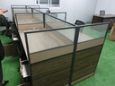 安美诚家具办公家具职员办公室员工位卡座屏风工位 直型【暖白+铁灰】 单购活动小柜 实拍图