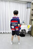 迪帅2025新款书包小学生男一二三到六年级男童女护脊减负儿童双肩背包 宝蓝红+(坤坤挂饰+6件套+手表) 大号3-6年级 实拍图