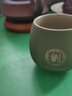 古德窑  私人定制陶瓷茶杯品茗杯主人单杯刻字生肖小茶盏功夫茶具 《绿色》陶-圆融杯拍下备注姓氏 实拍图