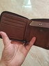 斌利袋鼠男士钱包短款防盗刷软皮拉链钱夹男复古质感时尚多功能驾驶证卡包 深咖色W98 实拍图