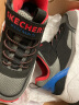 Skechers斯凯奇童鞋男女童棉鞋冬季防滑儿童加绒运动鞋中帮棉靴302527L 男童-不加绒/黑色/多彩色/BKMT 27.5码 实拍图