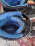 Skechers斯凯奇儿童绒绒靴雪地靴保暖男童棉鞋防寒加绒高帮女童靴660092L 男童/黑色/蓝色/BKBL 35 实拍图