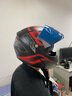 酷骑宝防雾双镜片揭面盔摩托车蓝牙头盔摩托车全覆式头盔男女式续航长 机械红花（带K25蓝牙） XXL 实拍图