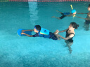 Manner EVA游泳浮板水上训练浮漂 浮力背板 背漂蛙型浮板成人儿童学游泳打水板装备 蓝色+M码浮背（推荐60-120斤） 晒单实拍图