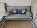 品上凯迪斯 现代简约多功能沙发床两用可折叠沙发床客厅沙发小户型懒人沙发 科技布炫彩【蓝-灰】 【炫彩乳胶款】1.5米长2扶手2腰枕 实拍图