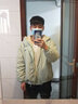 摘星少年衣服棉衣男冬季连帽羊羔绒棉袄羽加厚绒服潮流冬天男士棉服外套啊 绿色 L 实拍图