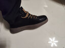 红蜻蜓男鞋休闲鞋2025秋冬皮鞋新款百搭经典板鞋男士轻奢商务黑色鞋子男 咖啡黑四季款(7002T) 42 实拍图