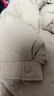 三彩【宋轶同款】2024冬季新款短款羽绒服立领白鸭绒面包服保暖外套女 咖啡色 L 实拍图