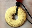 中国黄金（CHINA GOLD）足金999福运如意平安扣黄金吊坠送女朋友老婆生日本命年礼物含绳 金重约8.25g 实拍图