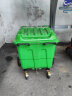 洛滑400L环卫保洁车加厚带盖轮垃圾清运车手推车移动垃圾桶塑料垃圾车 400L垃圾车（绿色）带盖 晒单实拍图