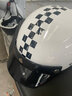 奇达士（qudas）德国日式电动车半盔男女四季机车头盔轻便夏盔摩托车头盔3C认证 K8白色棋盘格 M 实拍图