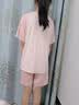 真维斯女童睡衣夏季儿童莫代尔家居服两件套小女孩休闲夏款舒适宽松套装 【撞色款】粉/J纯色 150 实拍图