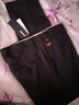 遥渠（YAO QU）西裤男春秋季薄款免烫潮流小蜜蜂刺绣休闲西装裤修身英伦风9九分裤子 黑色 32 实拍图
