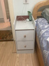 京晴家居（TSING FURNITURE）窄床头柜小型尺寸柜子迷你简约现代置物储物卧室简易夹缝床边柜 暖白双抽25CM 晒图有礼 实拍图