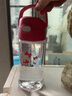 膳魔师（THERMOS）塑料杯运动水杯露营男女吸管杯孕妇成人学生杯子生日礼物TCSQ Kitty桃粉色 450ml 实拍图