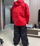 AWKA单板滑雪服女男款防水防风防寒专业加厚保暖美式外套上衣冬季 正红 WT132 L 实拍图