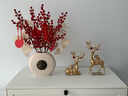 美维斯客厅发财果摆件招财红果电视柜玄关中式乔迁新居礼物结婚装饰礼品 缘起花瓶+金鹿【发财果+银杏】 实拍图