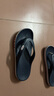 crocs卡骆驰贝雅卡骆班运动拖鞋男鞋女鞋居家夹脚平底人字拖鞋|205393 深蓝/辣椒红-4CC 43 (270mm) 实拍图