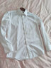 汉尼（HANY）免烫白衬衫男商务长袖纯棉休闲结婚西装高级职业装男士白衬衣秋季 温莎白 【100支-尖领-麦穗纹】 39 实拍图
