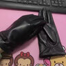 稻草人2024新款皮手套女冬季触屏加绒加厚骑车防风保暖防寒女士真皮手套 绵羊皮加绒触屏100289男款 L 实拍图