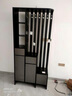 百意空间 中古风 玄关柜隔断屏风鞋柜一体柜小户型门口门厅柜客厅储物柜 长1000【ENF级】法橡胡桃 实拍图