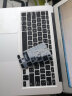 毕亚兹 苹果MacBook Air 13 15英寸老款笔记本电脑键盘膜 黑色硅胶隐形保护膜防水防尘A1466/A1502 b85-黑 实拍图