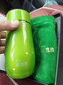 希诺（HEENOOR） 保温杯女迷你小杯子便携水杯不锈钢真空口杯便携杯时尚网红水杯 苹果绿色 300毫升【礼盒装】 实拍图