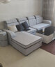 创繁  现代可拆洗布艺沙发套装简约客厅小户型免洗科技布沙发组合家具 四人位2.75M+左右互换贵妃+茶几 乳胶+弹簧座包/舒适麻布 实拍图