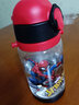 迪士尼（Disney）儿童水杯3-6-12岁宝宝吸管杯上学喝水杯子男女小学生直饮双饮水壶 经典 双盖款 520ml 蜘蛛侠红 实拍图