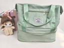 户野森途短途旅行背包女行李包待产收纳袋大容量可扩展运动健身手提包 苹果绿 实拍图
