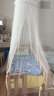 贝乐堡婴儿床蚊帐带支架对开门式儿童床宫廷落地蚊帐新生儿bb遮光蚊帐罩 星空蓝【落地式/周长7m】 实拍图