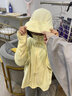 蕉下（beneunder）儿童防晒衣AL122男女童防晒服夏季冰丝凉感防晒外套披肩 【黑胶帽檐款】布丁黄 XXL（150/75） 实拍图