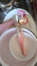 COOKSS儿童筷子勺子套装便携盒餐具小学生上学专用收纳盒三件套外带粉色 实拍图