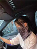 凌云鹤防晒面罩袖套冰丝骑行遮阳面巾男女挂耳骑车外卖面纱遮脸脖套护颈 腰果【黑色】 【冰丝透气 遮阳防晒】 实拍图