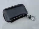 酷斯特大众钥匙包真皮新朗逸迈腾速腾凌度途观途岳探岳探歌帕萨特汽车套 黑色【平纹款】 实拍图