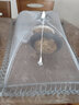 菲客特大可折叠网纱饭菜罩盖菜罩叠餐桌罩食物罩防苍蝇季蕾丝网纱饭罩 全纱长形灰色(70*48cm可放6盘菜) 实拍图