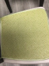 原梦城堡夏季凉席坐垫办公室椅子垫冰丝藤椅垫汽车座垫坐垫夏天餐椅垫凉垫 冰绿椭圆 40X40cm含系带 实拍图