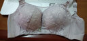 雅鹿内衣女文胸无钢圈大胸加大码聚拢收副乳调整型四季薄款透气送礼盒 淡雅紫（送礼盒） 80B /36 实拍图