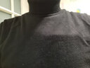 JODOLL乔顿【100%羊毛】针织衫男高领百搭柔软弹力保暖打底毛衣 黑色 L （50） 实拍图