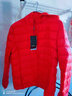 雅鹿轻薄羽绒服女短款连帽秋冬新款90绒轻便外套ap 中国红 180/XXXL 实拍图