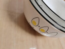 尚行知是 北欧小太阳家用泡面碗大汤碗日式餐具陶瓷碗卡通创意米饭碗面碗 6英寸鸡蛋面碗1个 实拍图