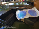 帕森（PARZIN）太阳镜男款偏光驾驶墨镜男士偏光眼镜8009 银框反光膜天蓝片 实拍图