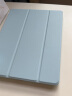 zoyu 老款iPad2/iPad4/iPad3保护套适用于苹果平板三折软壳防摔a1458/1395 白冰色 实拍图